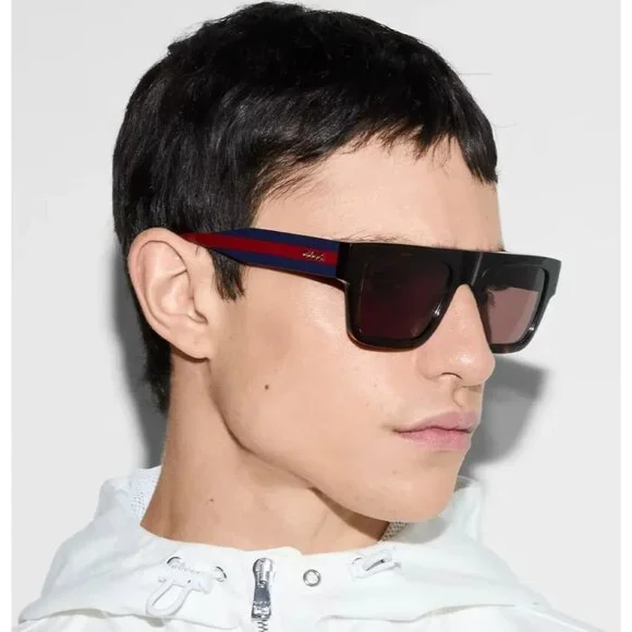 NEW GUCCI GG1868S 002 HAVANA BLUE RED UNISEX SUNGLASSES GUCCI